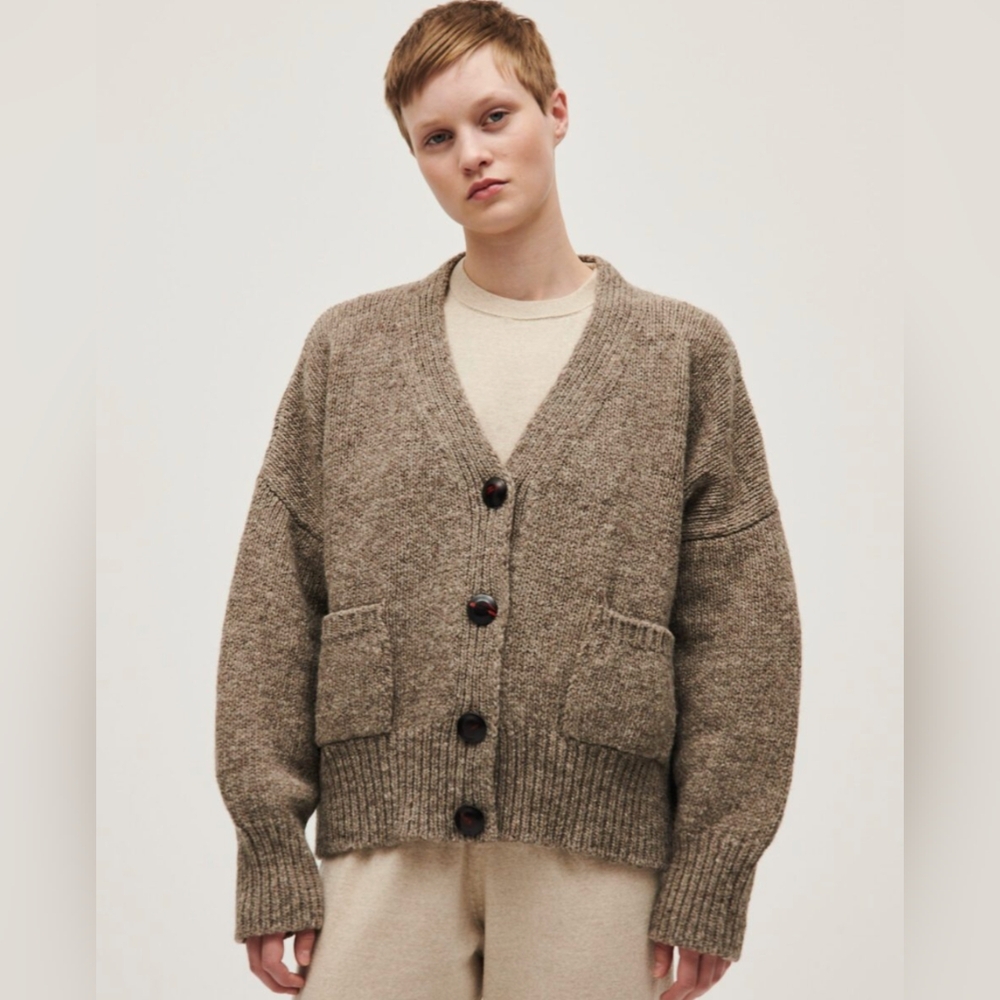 Babaa no17 cardigan dark mist